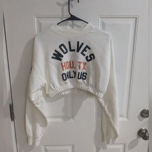 NWT Darc Sport TX Wolves League Gwen Cropped Hoodie